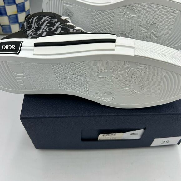 Men's Dior B – 23 oblique high top sneakers size 44 made in Italy - Picture 12 of 12